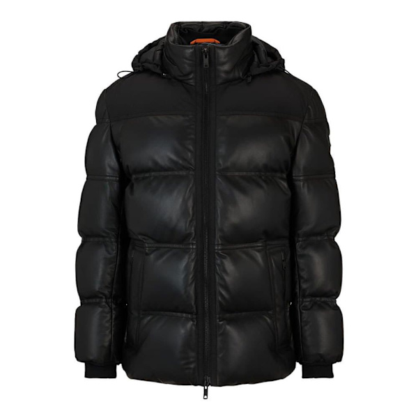 Boss Læderjakke Joholo 10253182 Sort 52 Mand