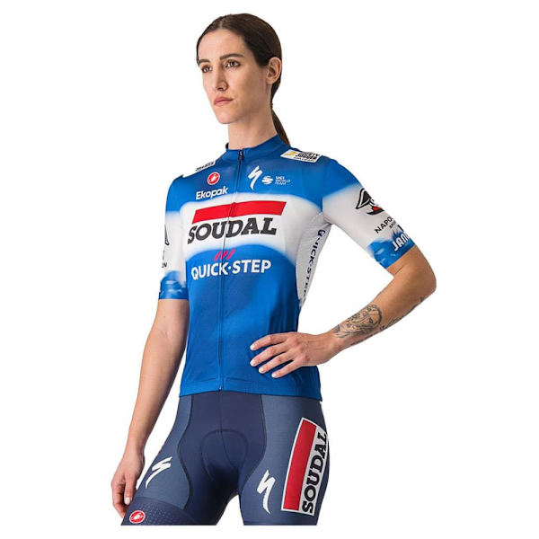 Castelli Competizione 3 W Soudal Quick-step 2024 Lyhythihainen Pyöräilypaita Sininen S Nainen