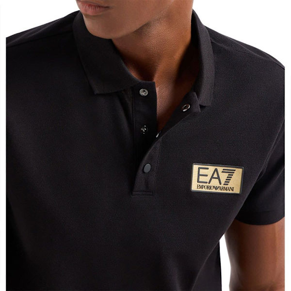 Ea7 Emporio Armani 3dpf02 Lyhythihainen Pikeepaita Musta S Mies