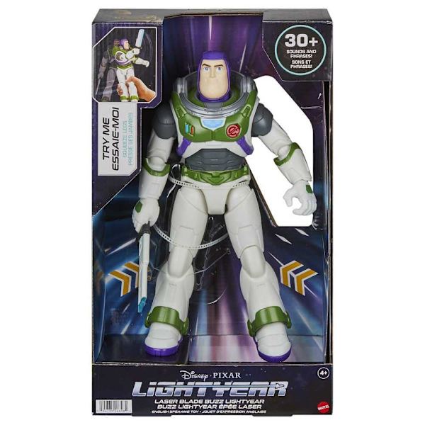 Buzz Lightyear Figur Med Ljud 30cm Vit 3 Years