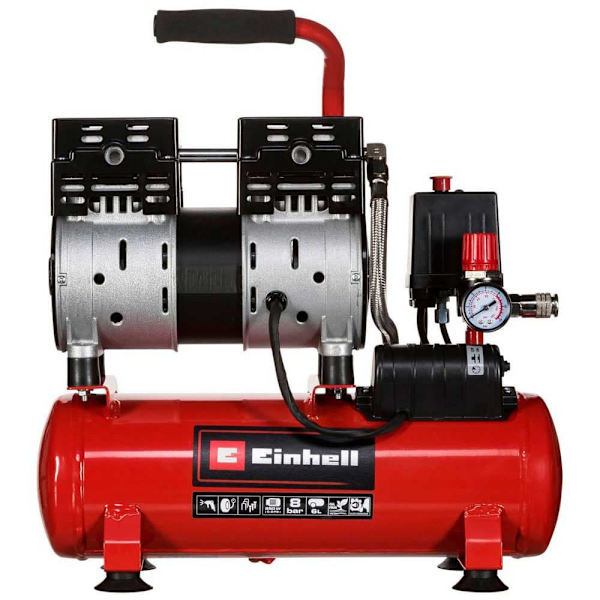 Einhell Enfas Luftkompressor Te-ac 6 Silent 8 Bar Röd One Size / EU Plug