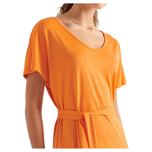 Superdry Kort Kjole The Waist Mini Orange M Kvinde