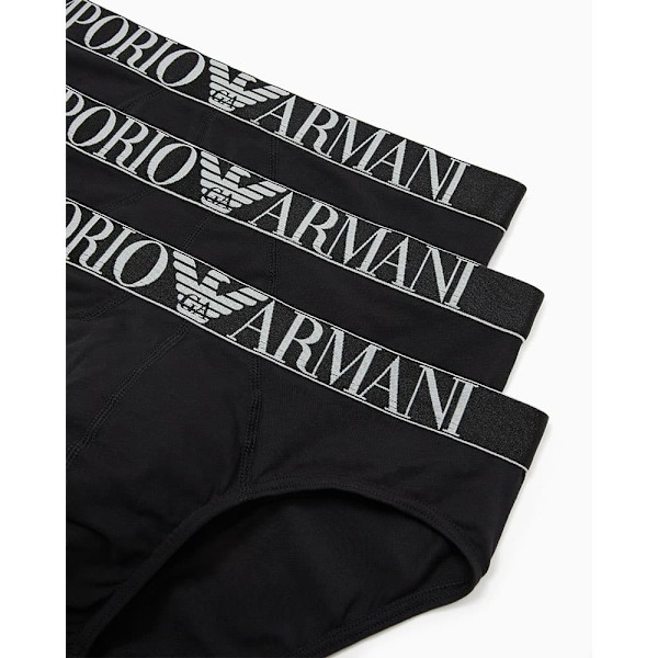 Emporio Armani 111734-4f726 Boxerit 3 Yksiköt Musta 2XL Mies