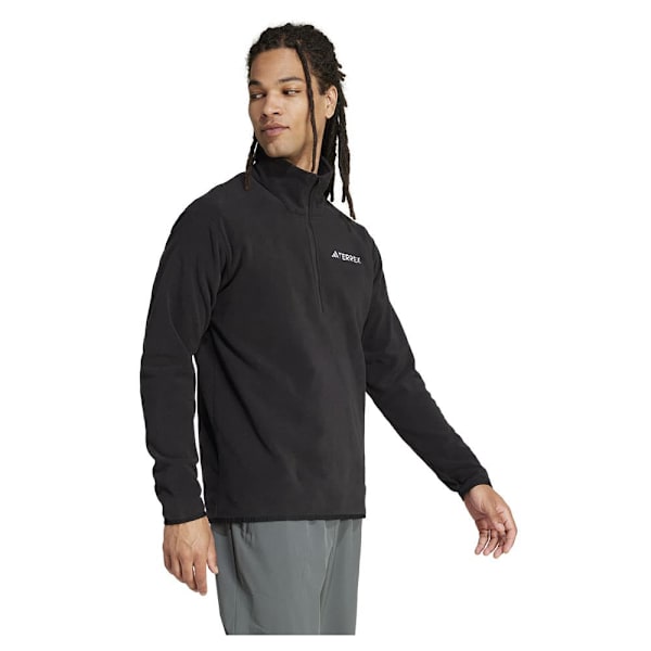 Adidas Multi Essentials Fleecejakke Med Halv Lynlås  M Mand