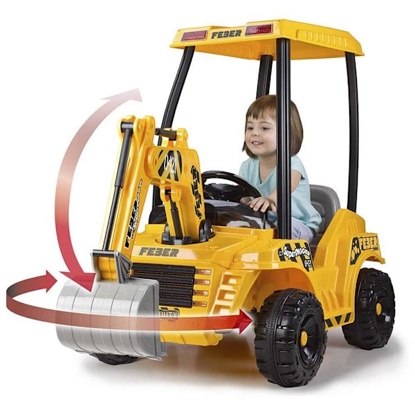 Feber Aftensmad Digger 12v Flerfarvet