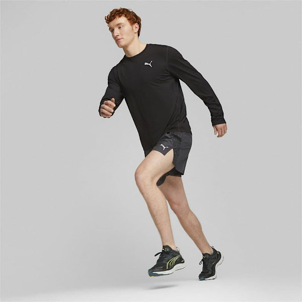 Puma Langærmet T-shirt Run Cloudspun Sort M Mand