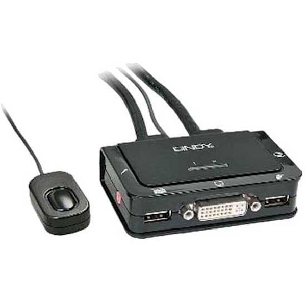 Lindy 42341 Kvm-switch Svart