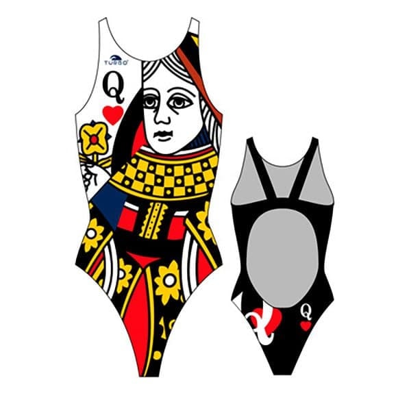 Turbo Badedragt Queen Of Hearts Flerfarvet L Kvinde
