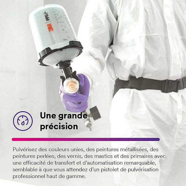 3m Prestanda Gravity Atomizing Head Refill Hvlp Svart