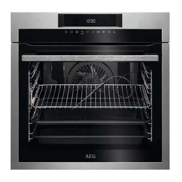 Aeg Rustfrit Stål Touch Control Hero Selection Pyrolytisk Multifunktionsovn Sensecook 71l  60 cm Rustfrit stål