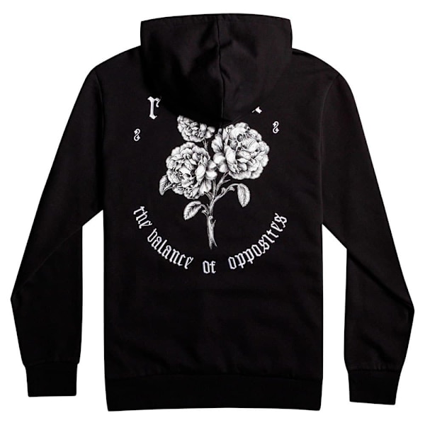 Rvca Hættetrøje Floral Skulls Sort L Mand