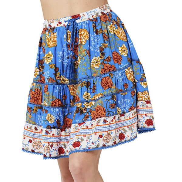 Superdry Kjol Vintage Embellished Mini Blå S Kvinna