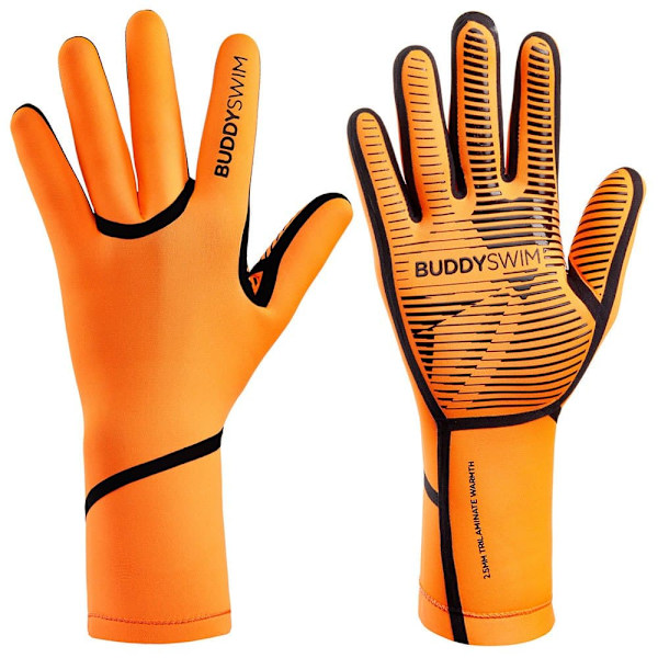 Buddyswim Neopren Handsker Trilaminate Warmth 2.5 Mm Orange XS