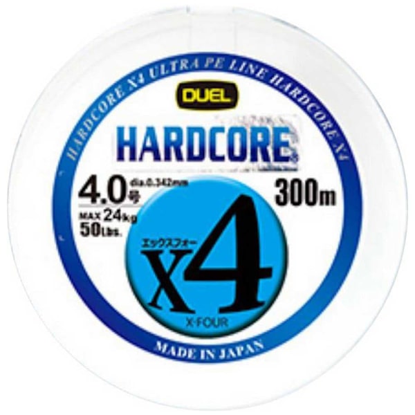 Duel Flätad Hardcore X4 300 M Vit 30 Lbs