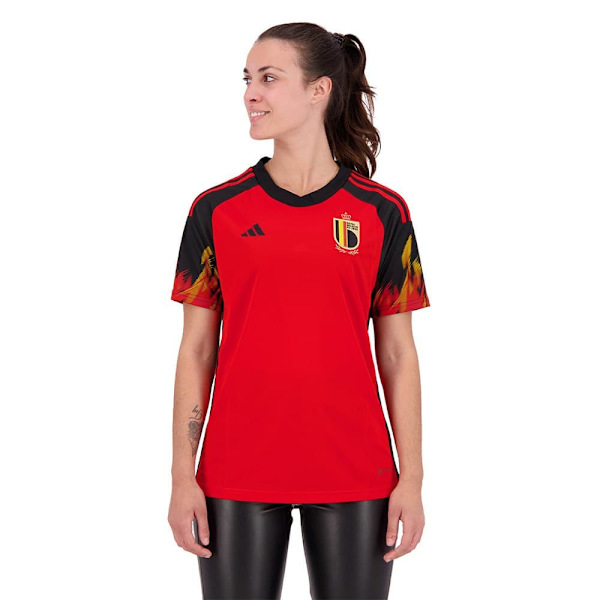 Adidas Naisen Lyhythihainen T-paita Etusivu Belgium 22/23 Punainen XS