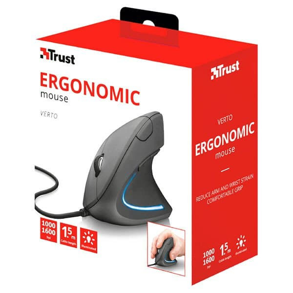 Trust Hiiri Verto Ergonomic Musta
