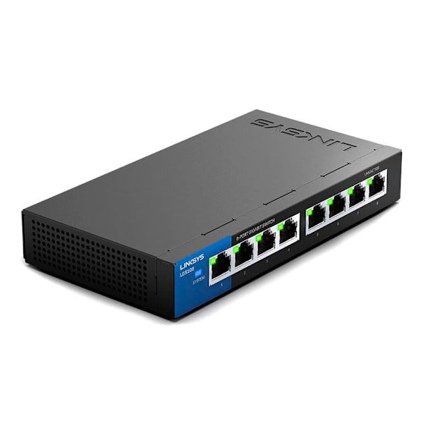 Linksys Unmanaged Gigabit Switch 8 Port Lgs108-eu-rtl Sort