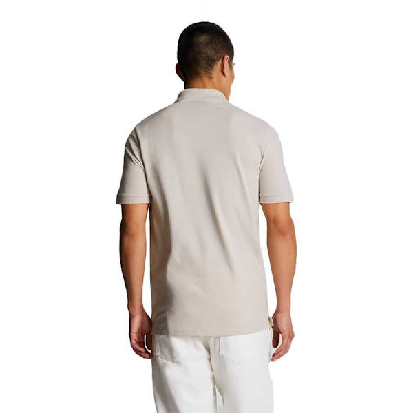 Lyle & Scott Plain Kortärmad Polotröja Beige L Man
