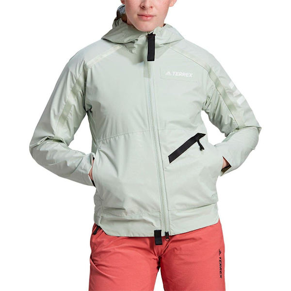 Adidas Jakke Terrex Utilitas Rain Grøn L Kvinde