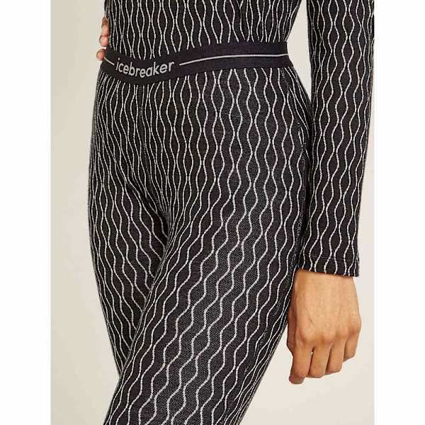 Icebreaker Merino 260 Vertex On-piste Leggings Sort S Kvinde