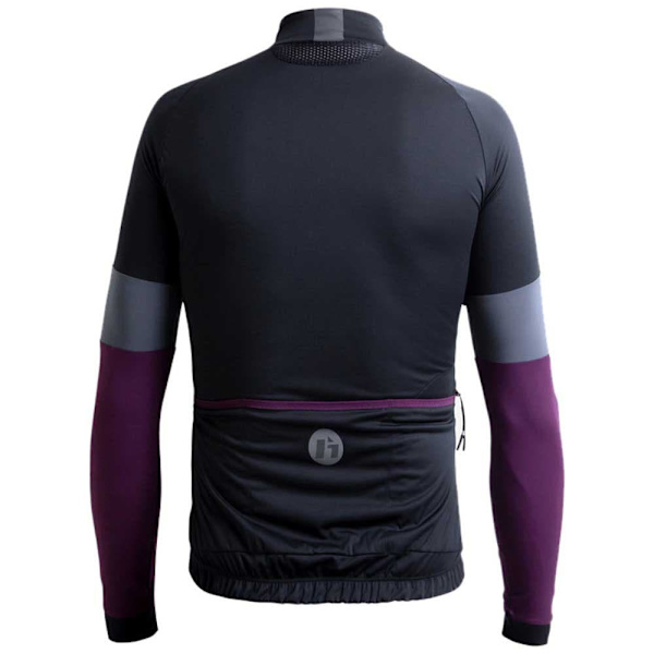 Hebo Pitkähihainen Enduro Jersey Wats Winter Musta,Violetti XL Mies