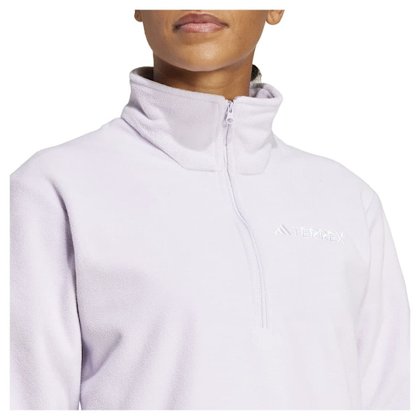 Adidas Multi Essentials Fleece Med Halv Dragkedja Rosa XS Kvinna
