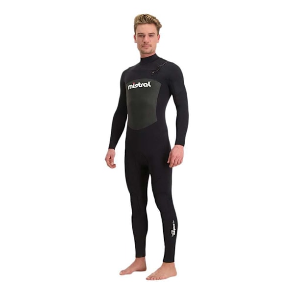 Mistral Langærmet Neoprendragt Med Lynlås Bagpå Gale Force 3/2 Mm Sort S
