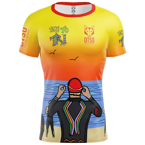Otso Time To Tri Swim T-shirt Med Korta ärmar  M Man
