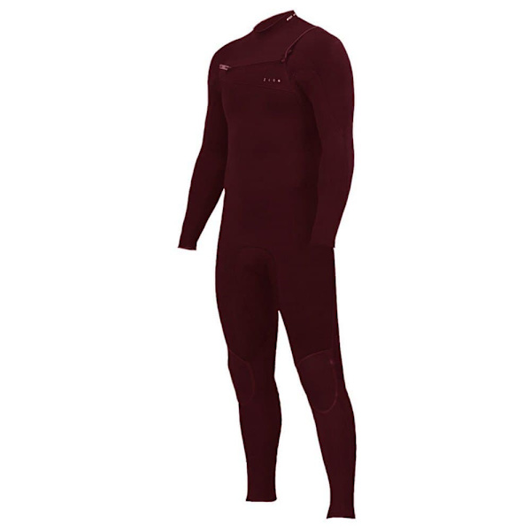Zion Pitkähihainen Rintavetoketjullinen Neopreenipuku Wesley Steamer 3/2 Mm Punainen MT