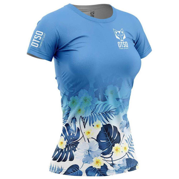 Otso Kort ærme T-shirt T-shirt Blå XS Kvinde