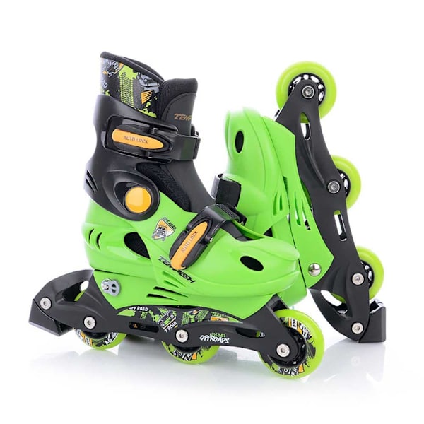 Tempish Rullskridskor Racer+protectors+helmet Grönt EU 26-29