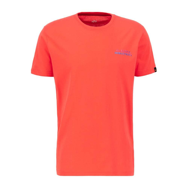 Alpha Industries Holographic Sl T Lyhythihainen T-paita Oranssi M Mies