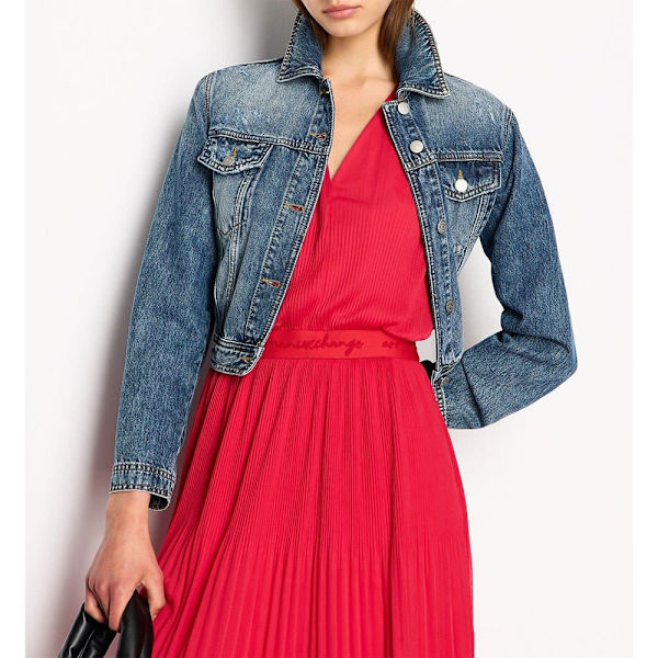 Armani Exchange Ærmeløs Kjole 6rya09_yn3pz Rød L Kvinde
