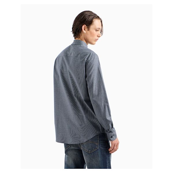 Armani Exchange 6dzc30_zn5uz Skjorte Med Lange ærmer Grå M Mand