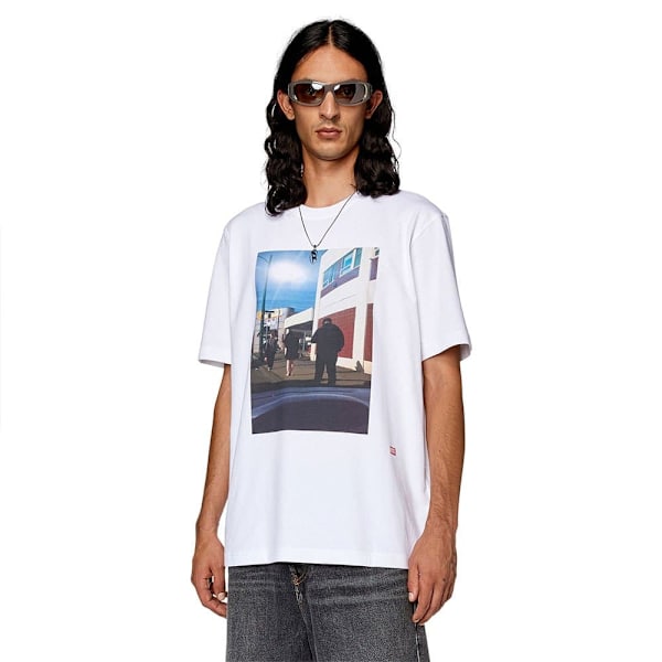 Diesel Kortærmet T-shirt Just L9 Hvid M Mand
