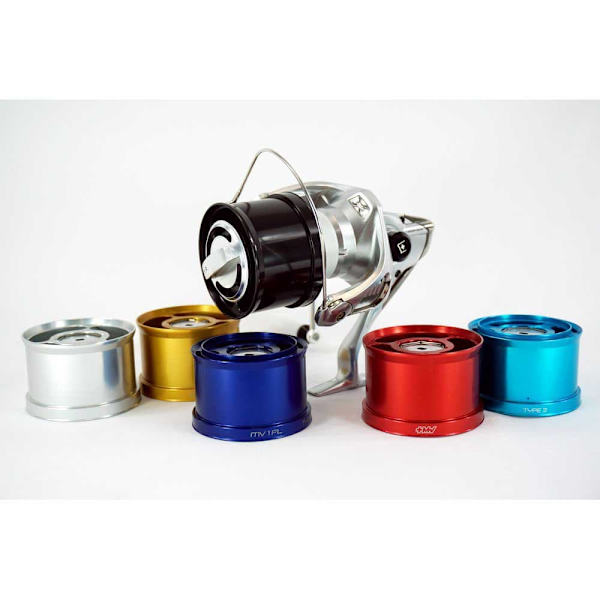 Mvspools Lige Reservespole I Aluminium Mv1 Gylden T2