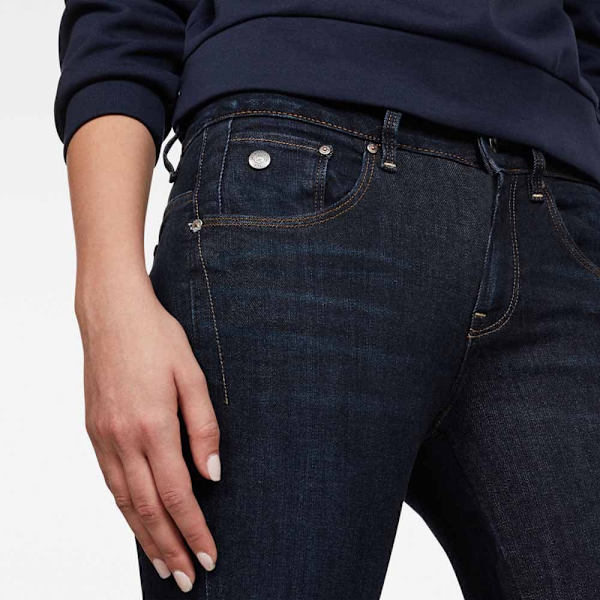 G-star Arc 3d Mid Waist Skinny Jeans Sort 23 / 30 Kvinde