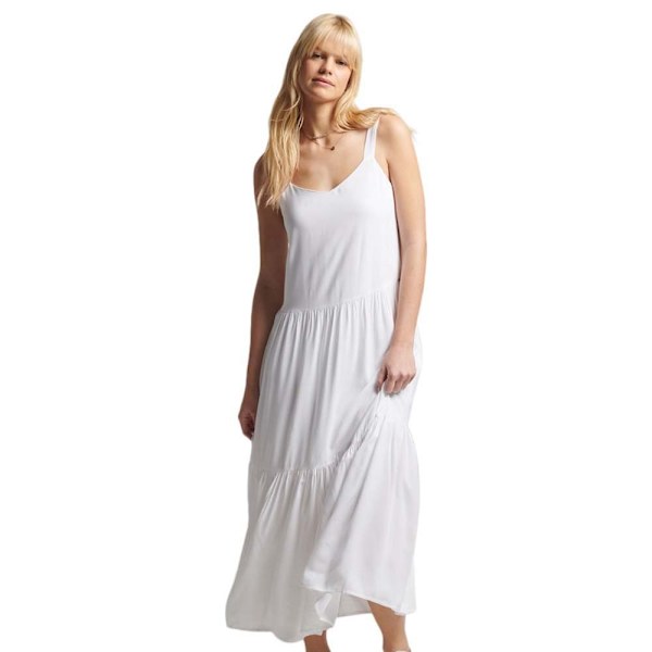 Superdry Kjole Studios Woven Maxi Hvid XS Kvinde