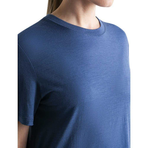 Icebreaker Merino 150 Tech Lite Iii Relaxed T-shirt Med Korte ærmer Blå S Kvinde