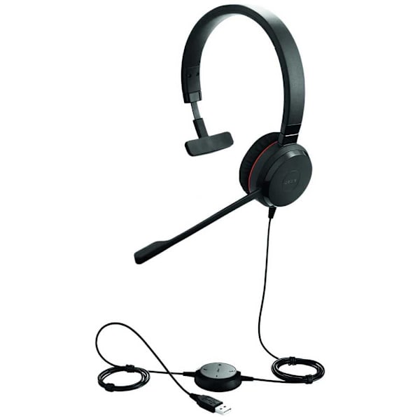 Jabra Hovedtelefoner Evolve 30 Ii Ms Mono Usb Sort