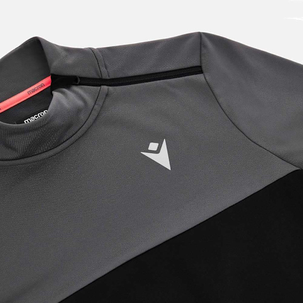 Macron Delia Halv Lynlås Sweatshirt Sort L Kvinde