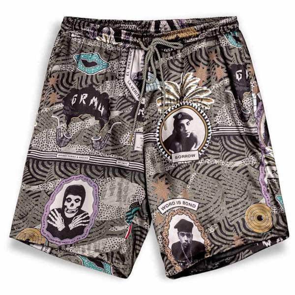 Grimey Supastar Satin Shorts Flerfärgad XL Man
