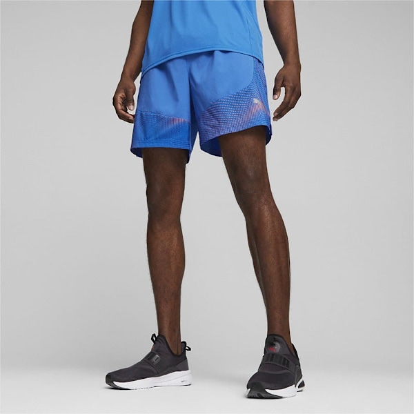 Puma Shortsit Run Favorite Aop Vel Sininen XL Mies