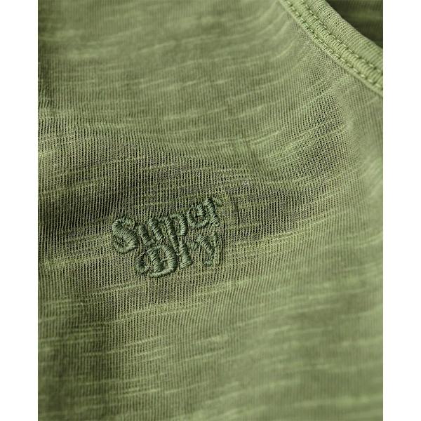 Superdry Beach ærmeløs Midikjole Grøn XL Kvinde