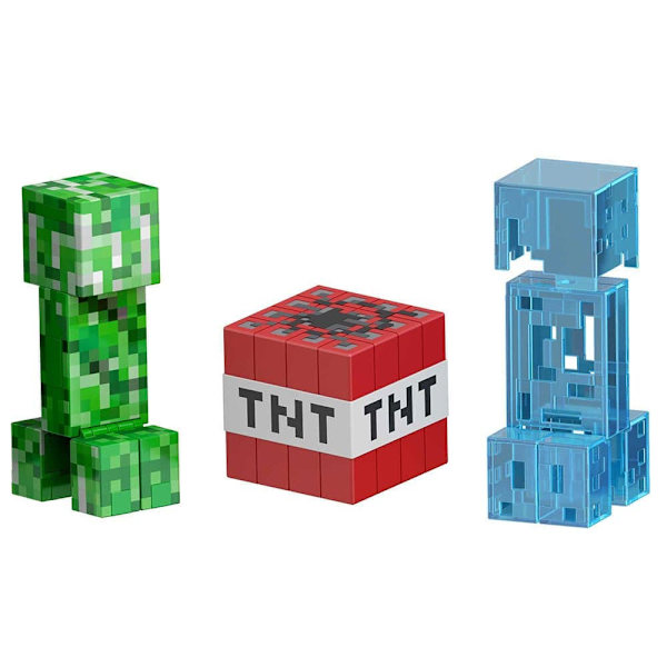 Minecraft Figur Diamond Level Creeper Flerfärgad