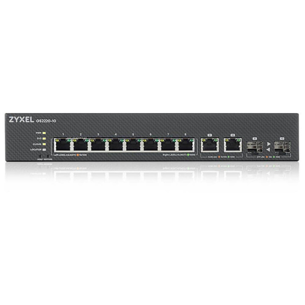 Zyxel Havn Gbe L2 8 Sort