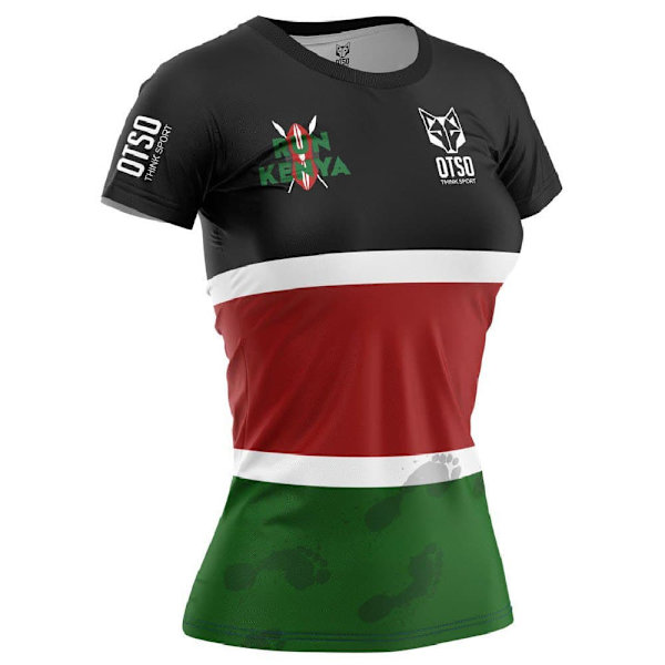 Otso Run Kenya Short Sleeve T-shirt Flerfärgad M Kvinna