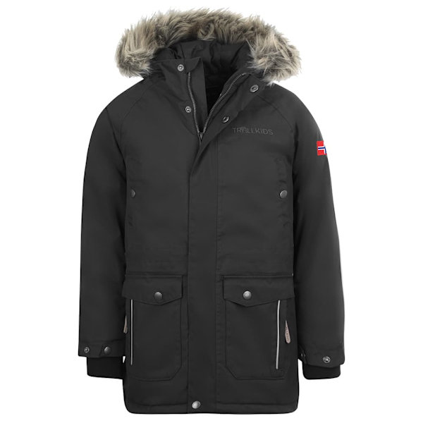 Trollkids Nordkapp Jakke Sort 116 cm Dreng
