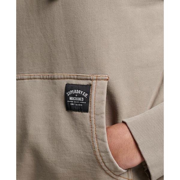 Superdry Sweatshirt Med Fuld Lynlås Contrast Stitch Relaxed Beige XL Mand