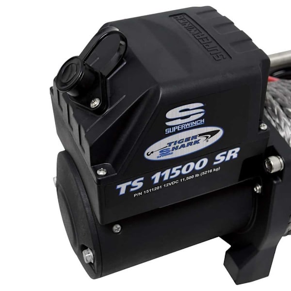 Superwinch Stålkabel Elektrisk Vinsch Tiger Shark 9500 4309 Kg 12v  529 x 160 x 235 mm